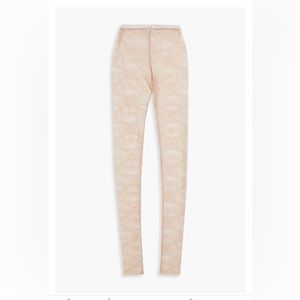 REDValentino Nude Corded lace leggings NWT Sz M